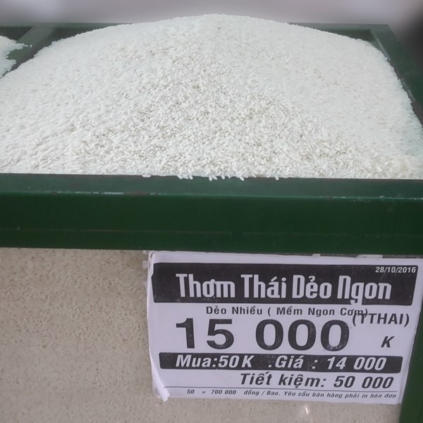 Gạo thơm Thái dẻo ngon
